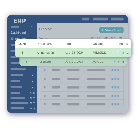 6 cards explicando as vantagens de usar VExpenses