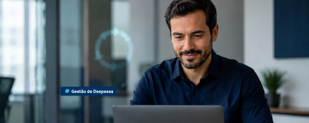 colaborador fazendo gestão de despesas contínua proativa