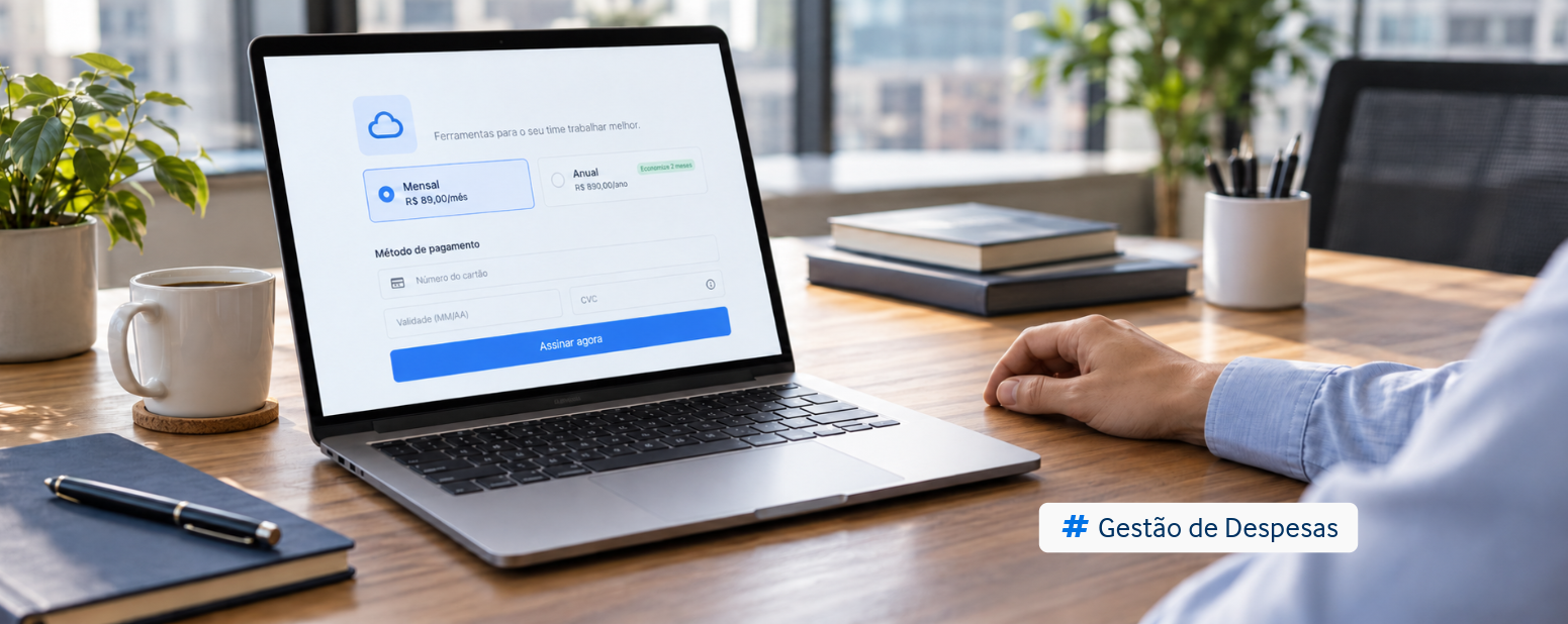 Como controlar gastos com assinaturas, softwares e mídia paga