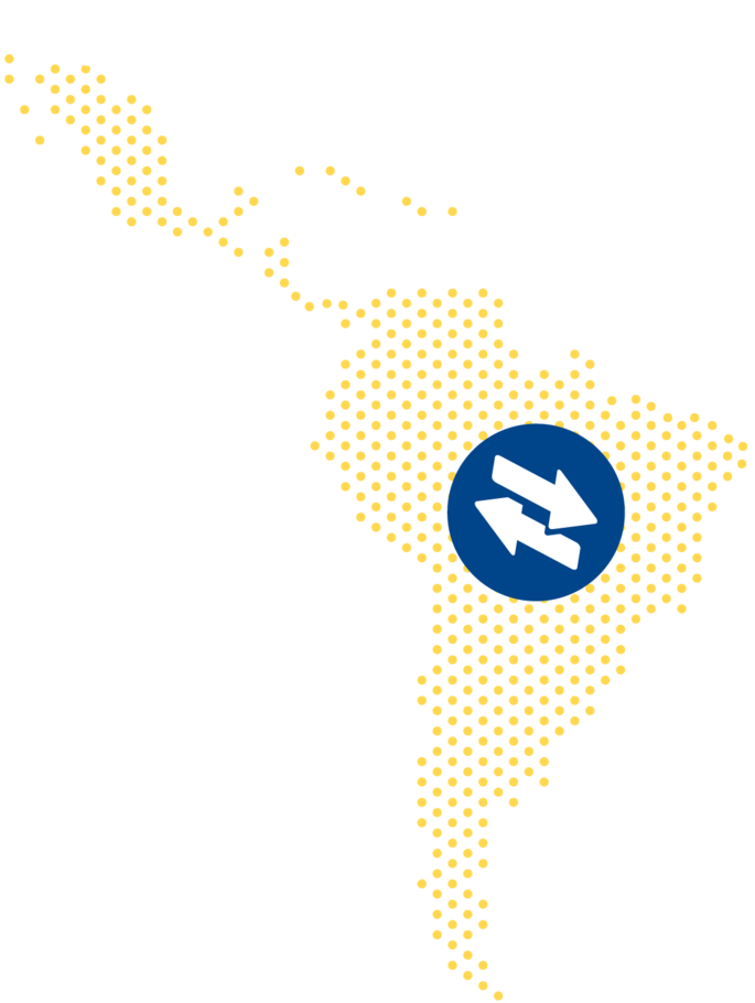 Vexpenses mapa da america latina